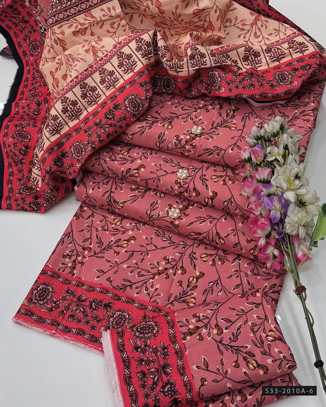 3 PC Unstitched Digital Print Khaddar Dress Collection