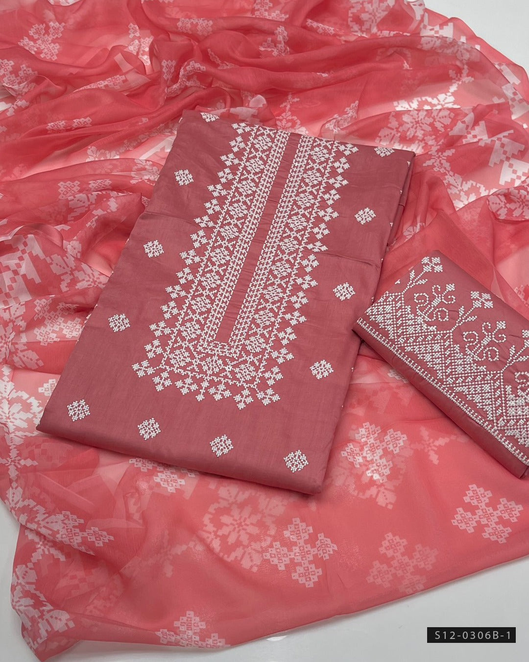 3 PC Unstitched Lawn Dress Collection