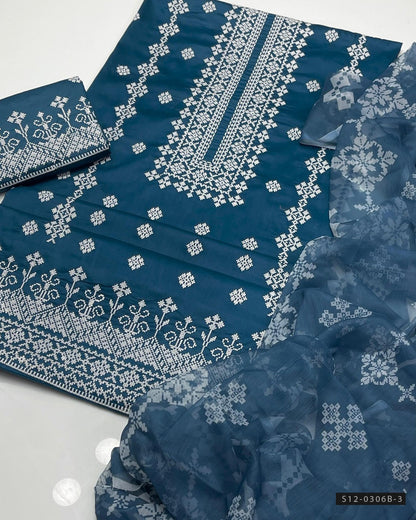 3 PC Unstitched Lawn Dress Collection