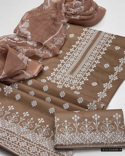 3 PC Unstitched Lawn Dress Collection