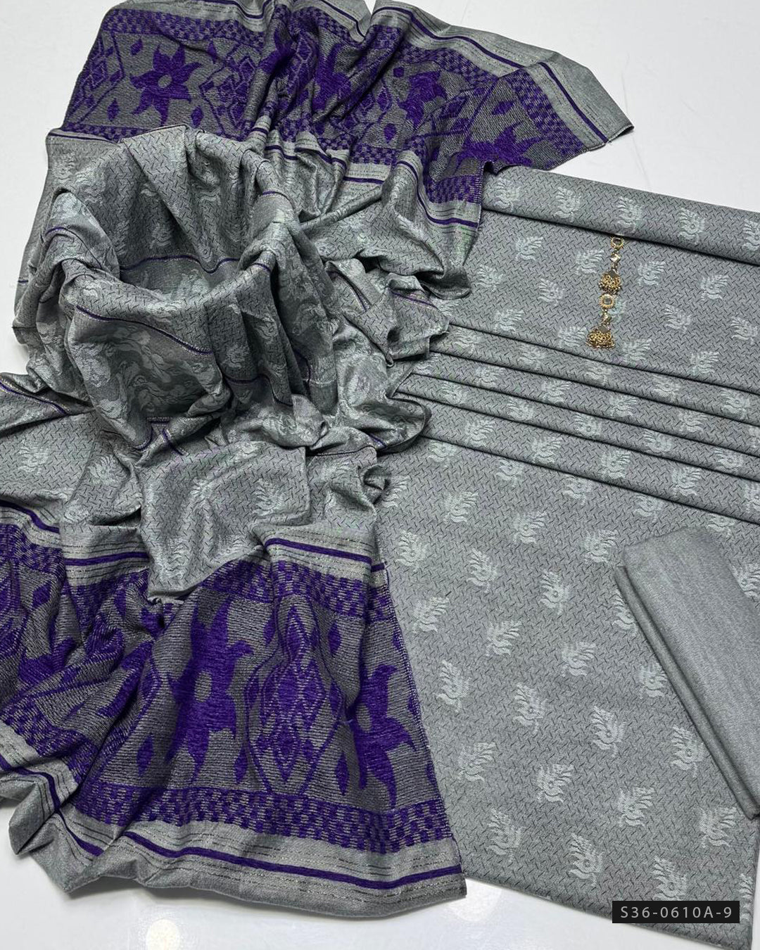3 PC Unstitched Acrylic Dress Collection