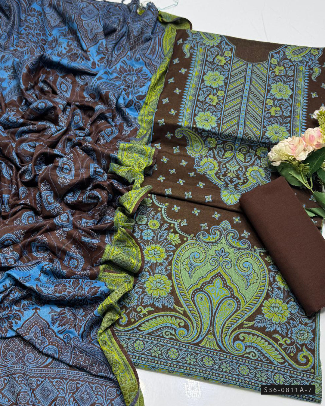 3 PC Unstitched Jamawar Kashmiri Wool Dress Collection