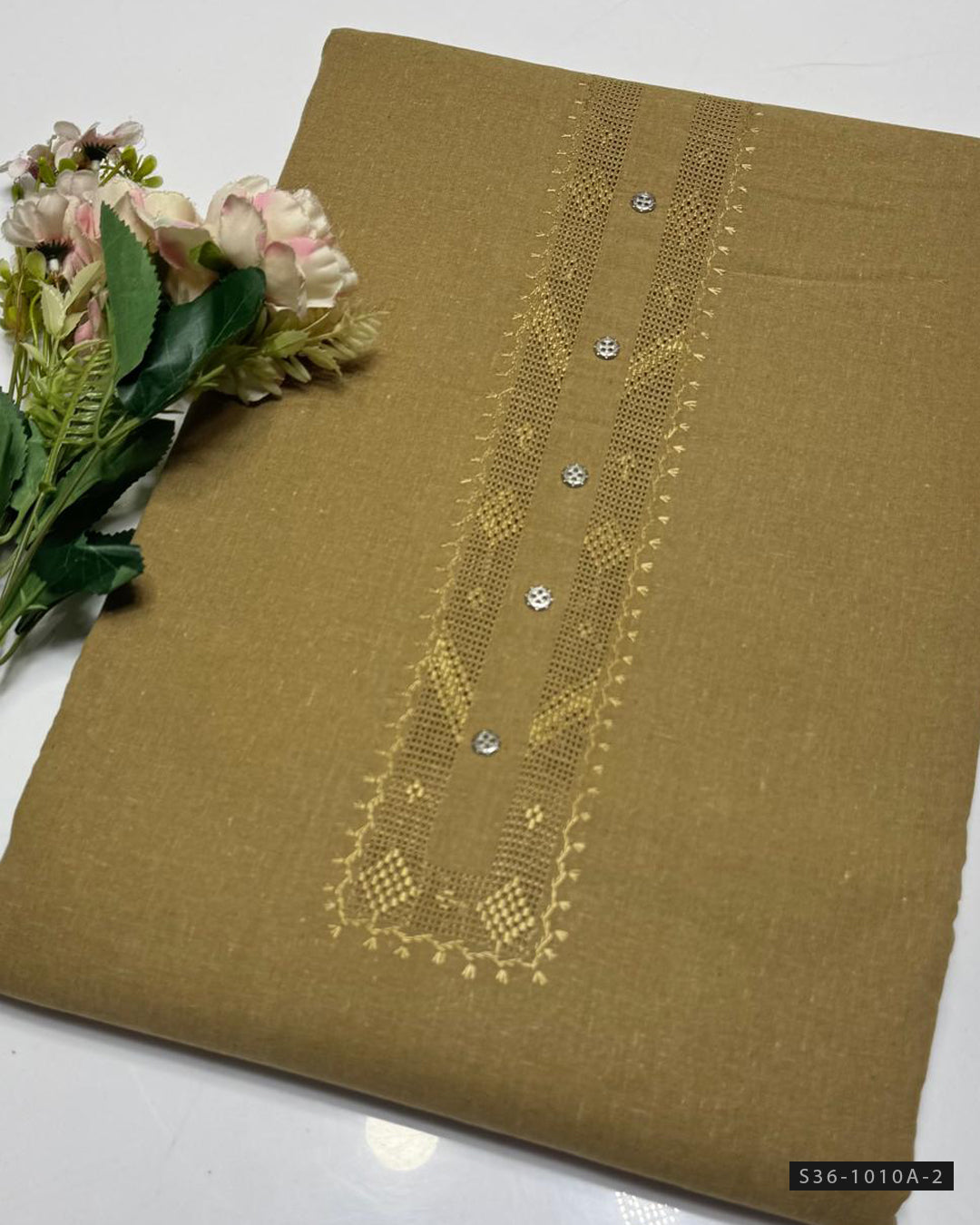 Handmade Tarkashi Karandi Khaddar Gents Suit