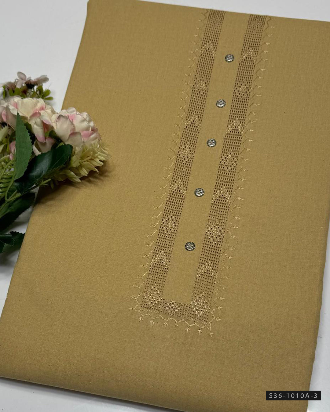 Handmade Tarkashi Karandi Khaddar Gents Suit