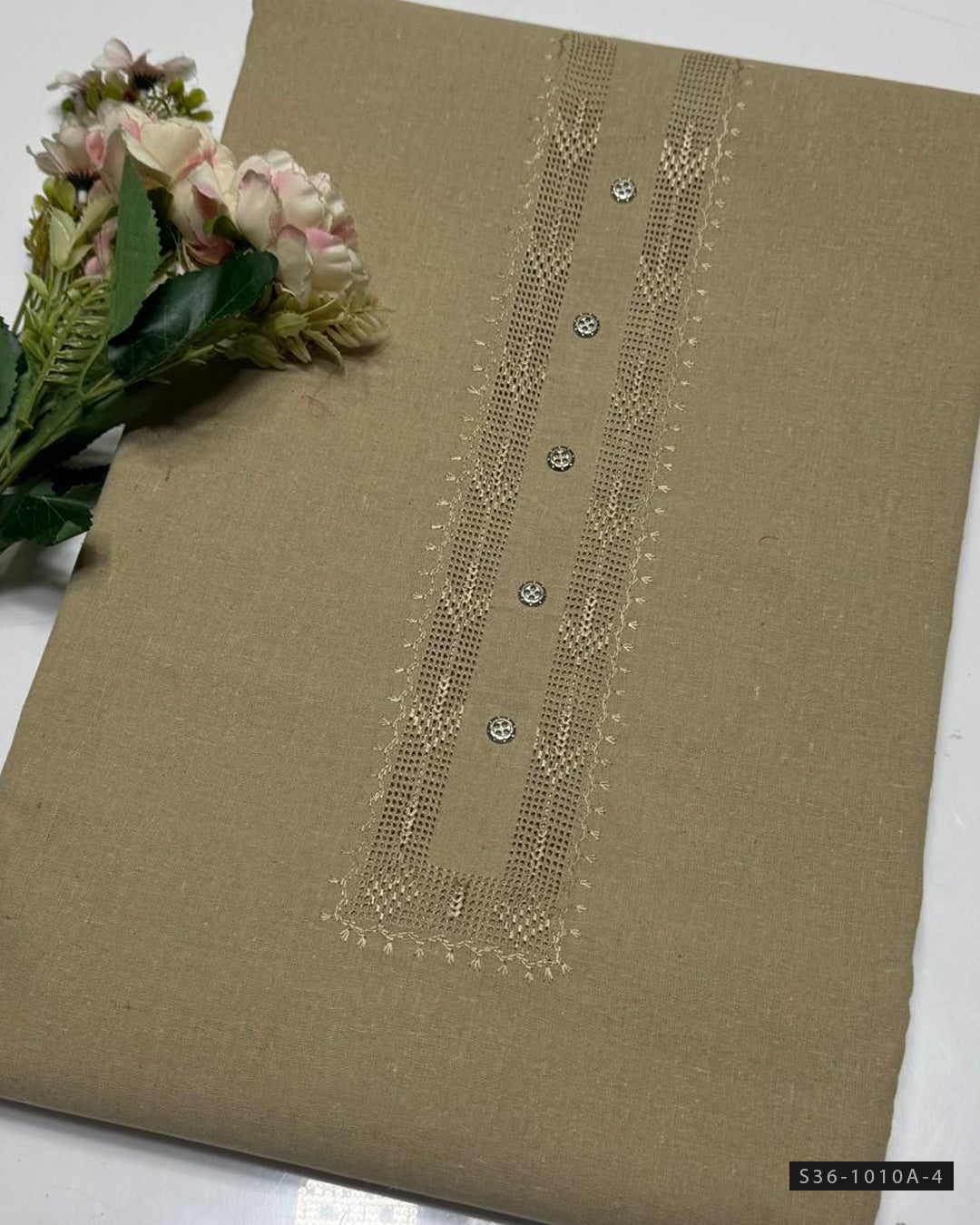 Handmade Tarkashi Karandi Khaddar Gents Suit