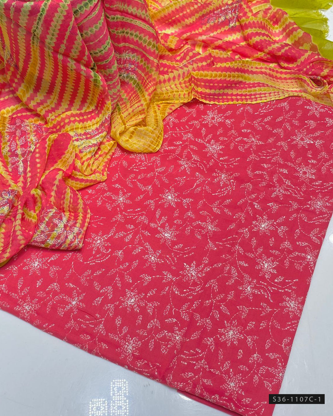 3 PC Unstitched Hand Embroidered Lawn Collection