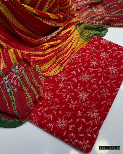 3 PC Unstitched Hand Embroidered Lawn Collection