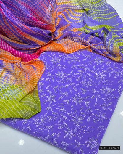 3 PC Unstitched Hand Embroidered Lawn Collection