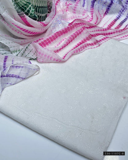 3 PC Unstitched Hand Embroidered Lawn Collection