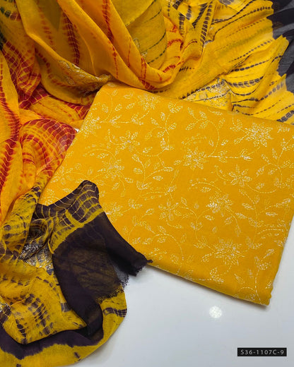 3 PC Unstitched Hand Embroidered Lawn Collection