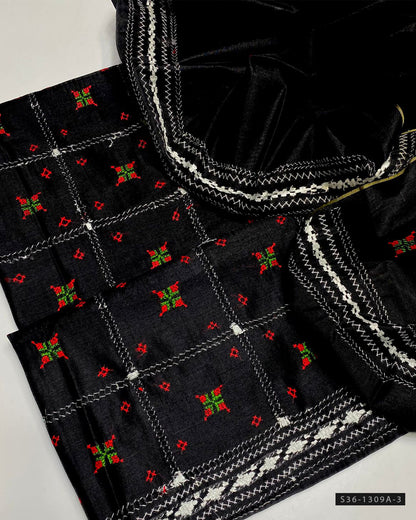 Handmade 2 PC Unstitched Paper Cotton Dress Collection