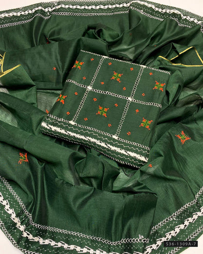 Handmade 2 PC Unstitched Paper Cotton Dress Collection