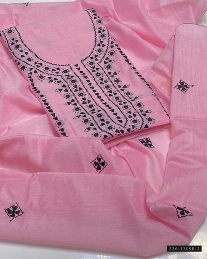 Handmade 2 PC Unstitched Paper Cotton Dress Collection