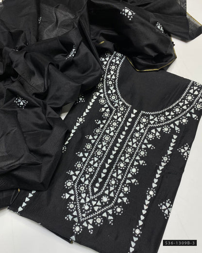 Handmade 2 PC Unstitched Paper Cotton Dress Collection