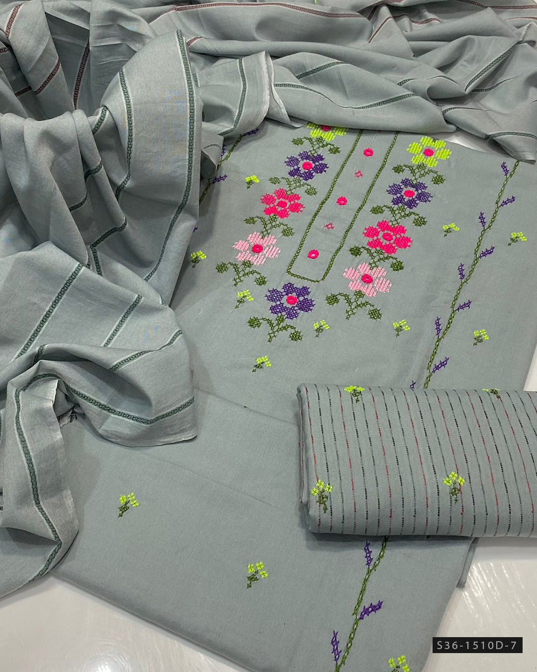 Handmade 3 PC Unstitched Khaddi Dress Collection