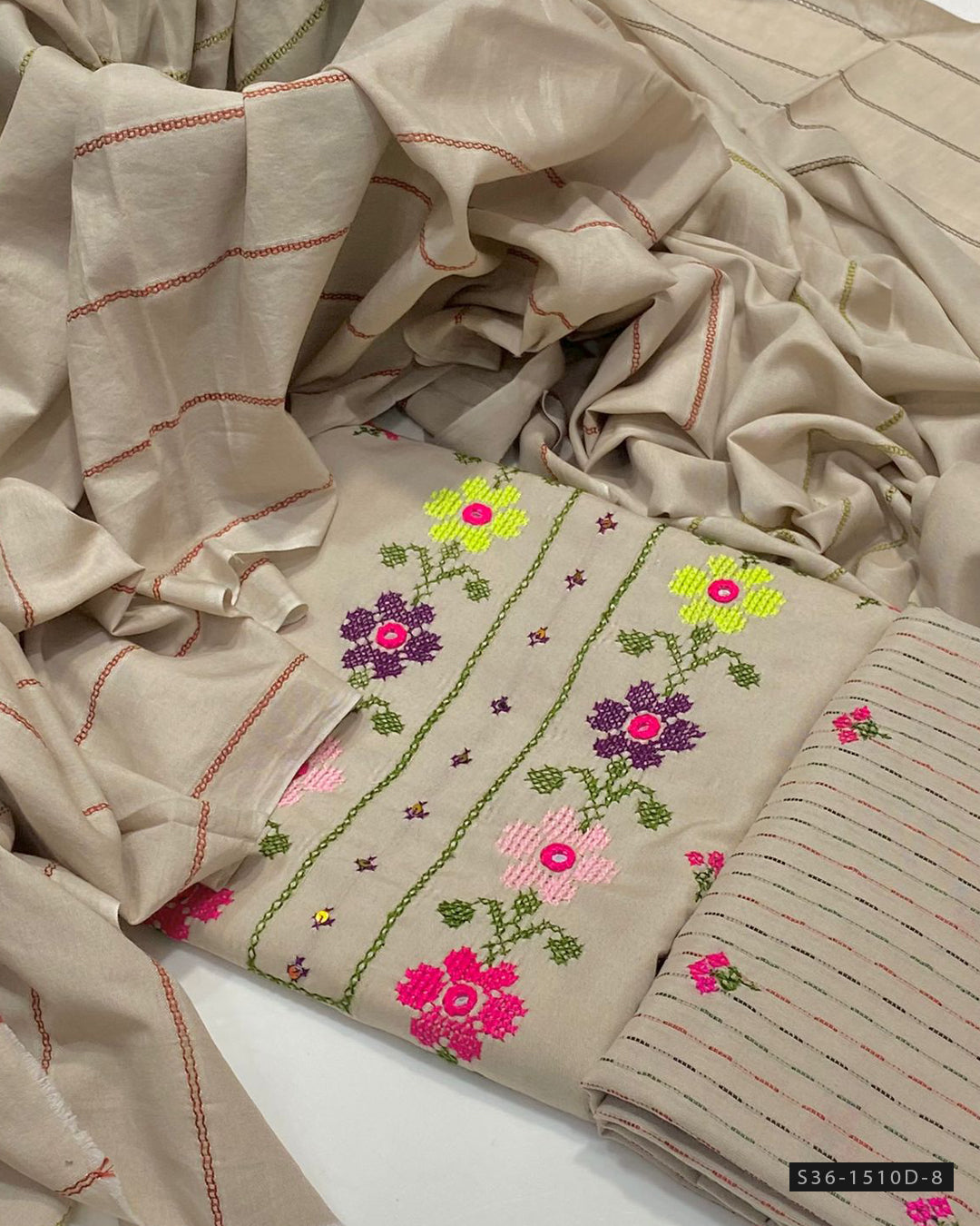 Handmade 3 PC Unstitched Khaddi Dress Collection