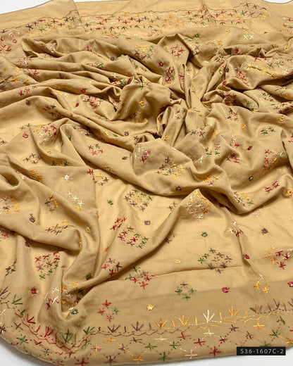 Handmade Embroidered Swiss Lawn Chaddar