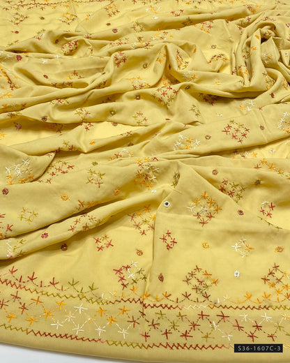 Handmade Embroidered Swiss Lawn Chaddar