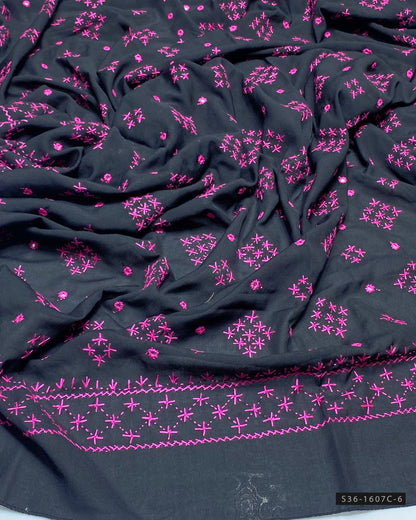 Handmade Embroidered Swiss Lawn Chaddar
