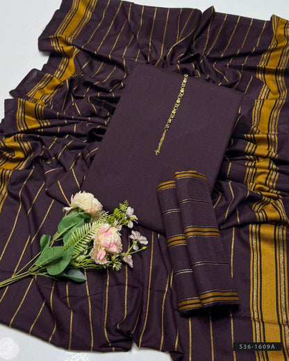 3 PC Unstitched Marina Dress Collection