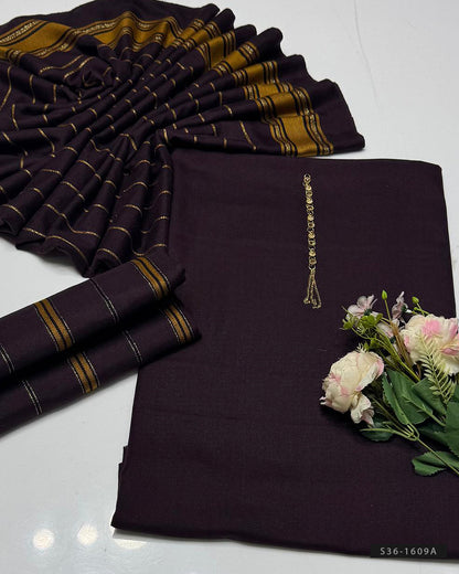 3 PC Unstitched Marina Dress Collection