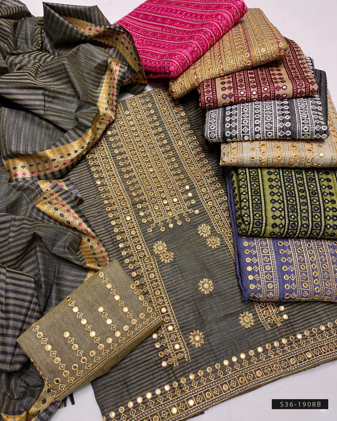 3 PC Unstitched Khadi Khaddar Dress Collection