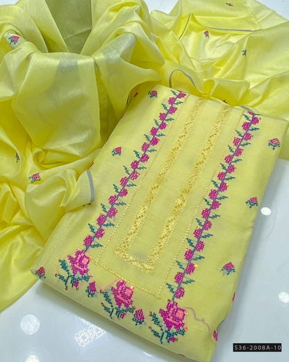 Handmade 2 PC Unstitched Paper Lawn Dress Collection