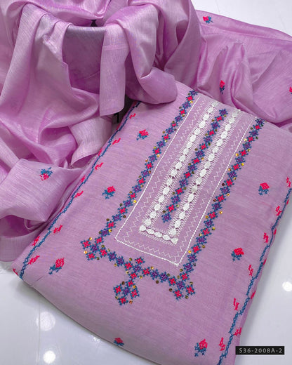 Handmade 2 PC Unstitched Paper Lawn Dress Collection