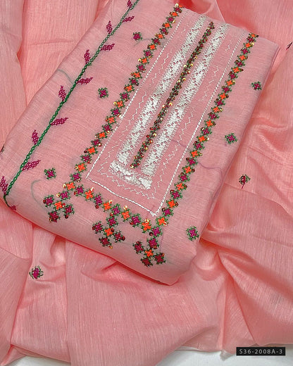 Handmade 2 PC Unstitched Paper Lawn Dress Collection