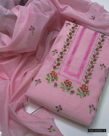 Handmade 2 PC Unstitched Paper Lawn Dress Collection