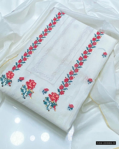 Handmade 2 PC Unstitched Paper Lawn Dress Collection