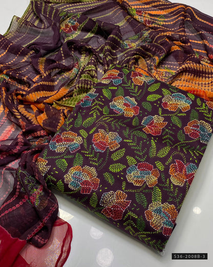 Handmade 3 PC Unstitched Pure Lawn Dress Collection