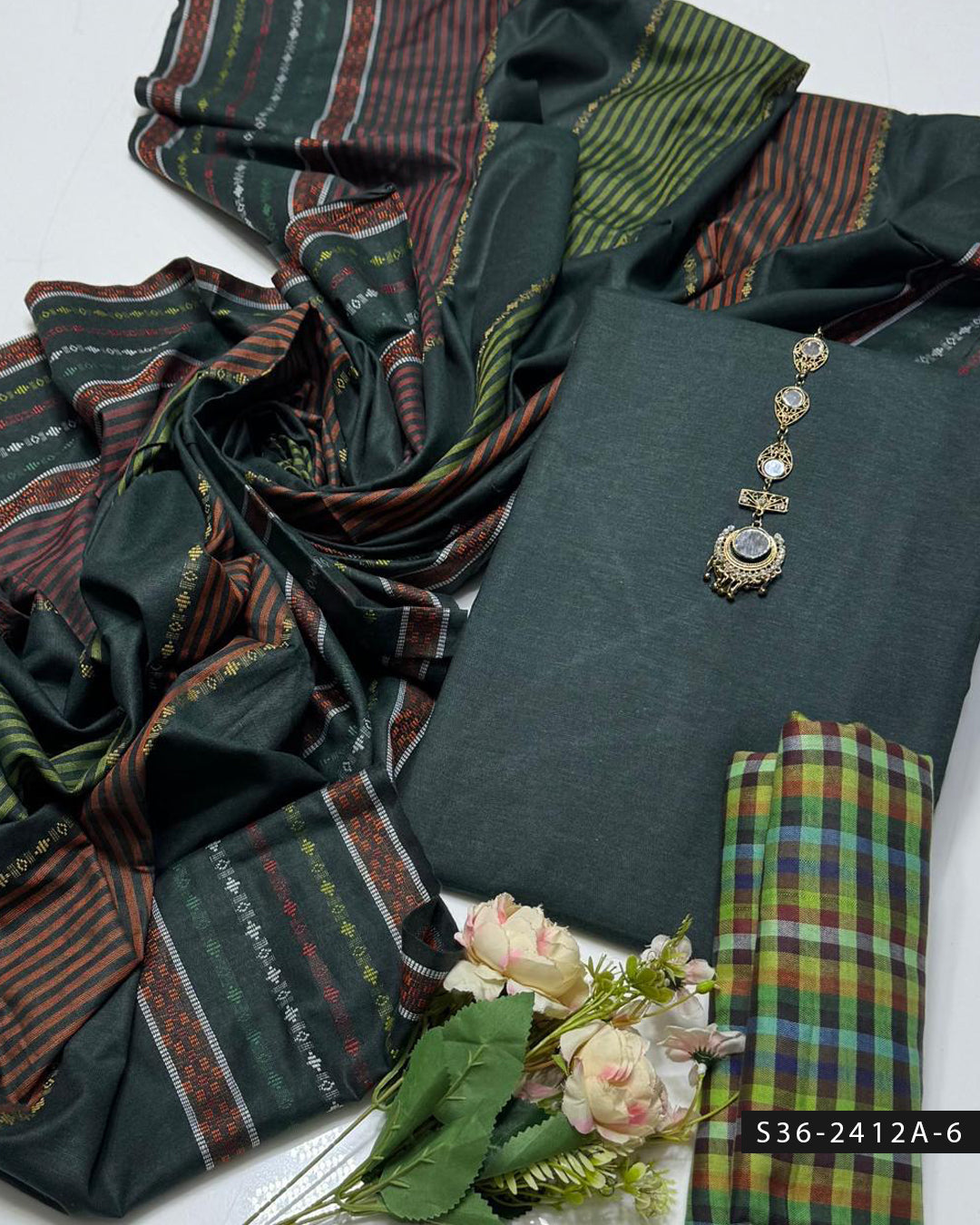 3 PC Unstitched Khadi Dress Collection