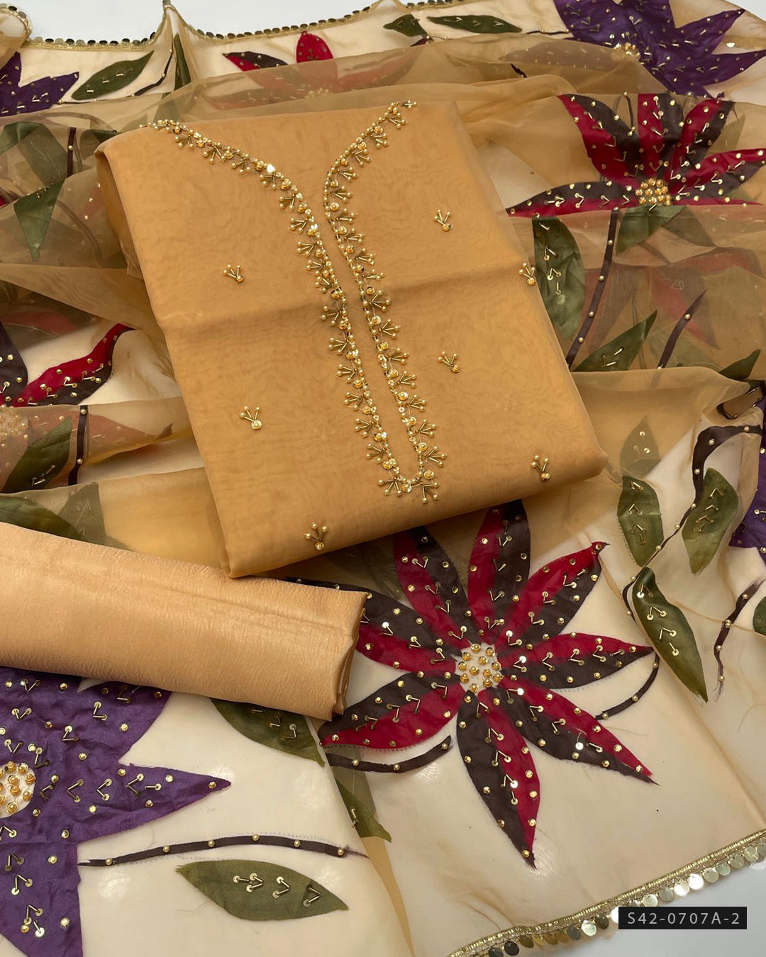 3 PC Unstitched Fancy Dress Collection