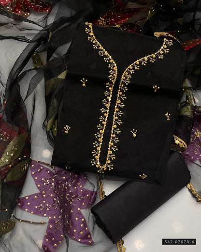 3 PC Unstitched Fancy Dress Collection