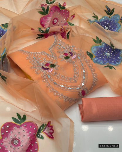 3 PC Unstitched Formal Wear Dress Collection