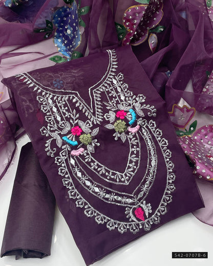 3 PC Unstitched Formal Wear Dress Collection