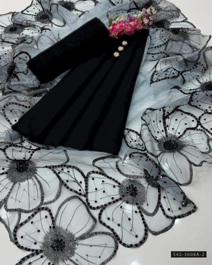 3 PC Unstitched Party Wear Dress Collection