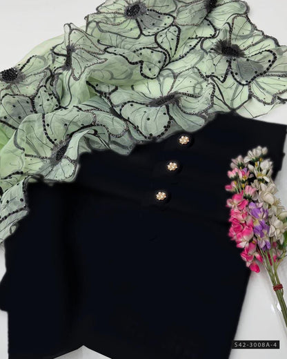 3 PC Unstitched Party Wear Dress Collection