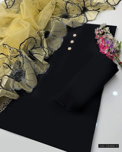 3 PC Unstitched Party Wear Dress Collection