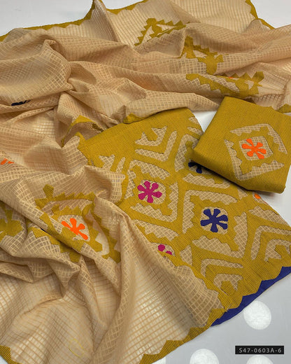 3 PC Unstitched Khadi Cotton Dress Collection