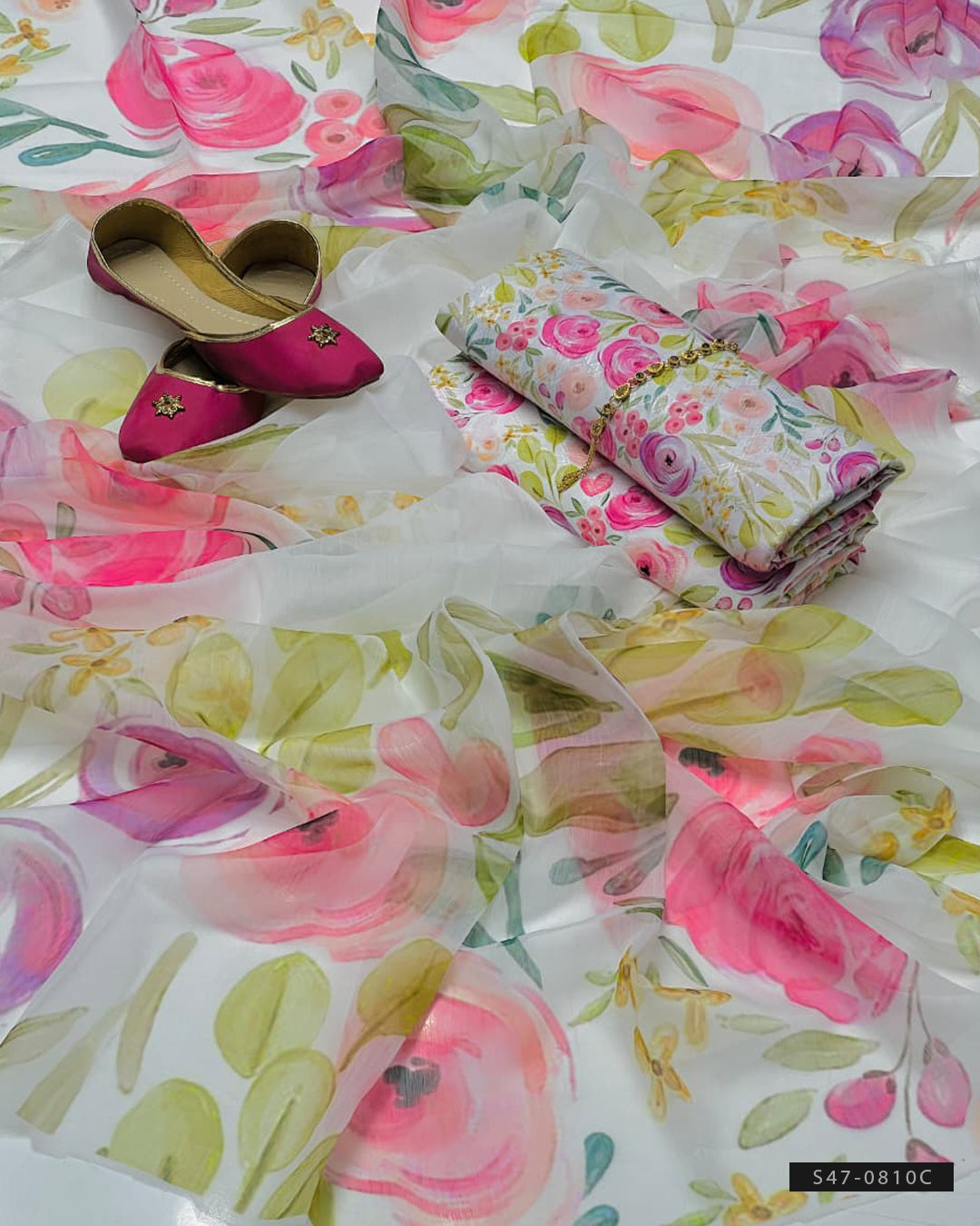 3 PC Unstitched Jacquard Swiss Lawn Dress Collection