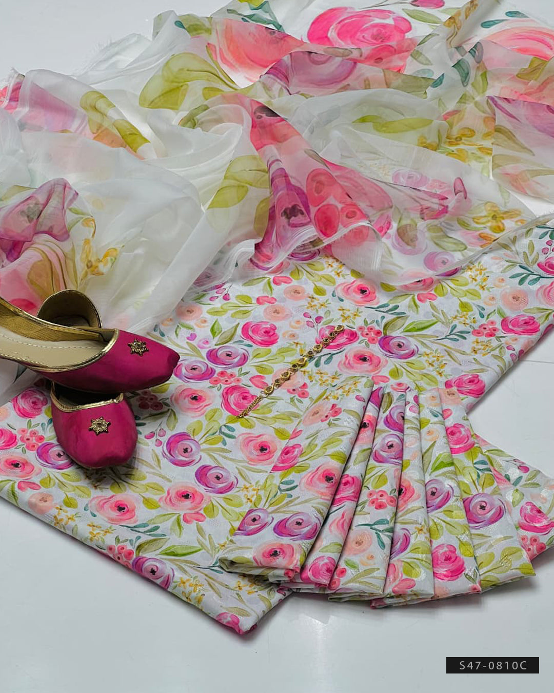 3 PC Unstitched Jacquard Swiss Lawn Dress Collection