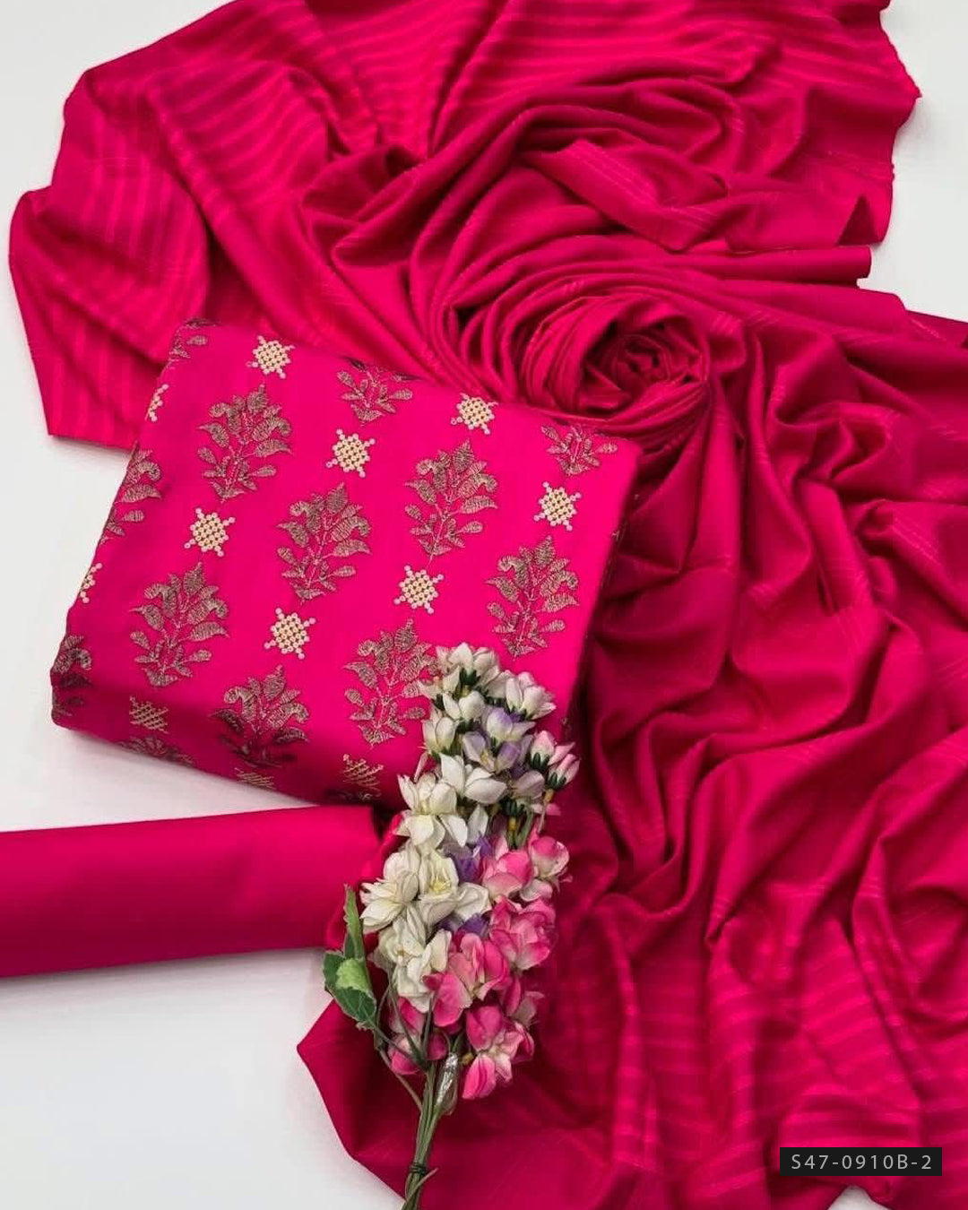 3 PC Unstitched Bareeza Dhanak Dress Collection
