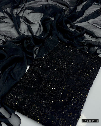 3 PC Unstitched Hand Embroidered Lawn Collection