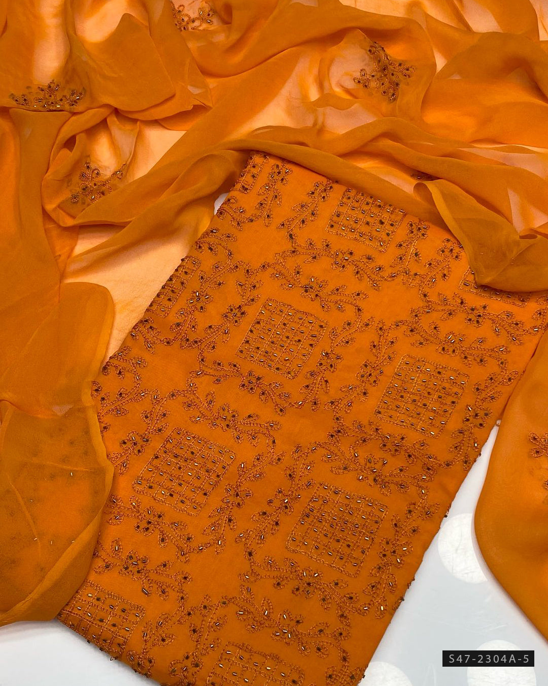 3 PC Unstitched Hand Embroidered Lawn Collection