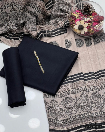 3 PC Unstitched Dhanak Marina Dress Collection