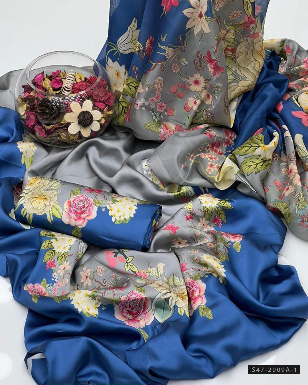 3 PC Unstitched Shamoze Silk Dress Collection