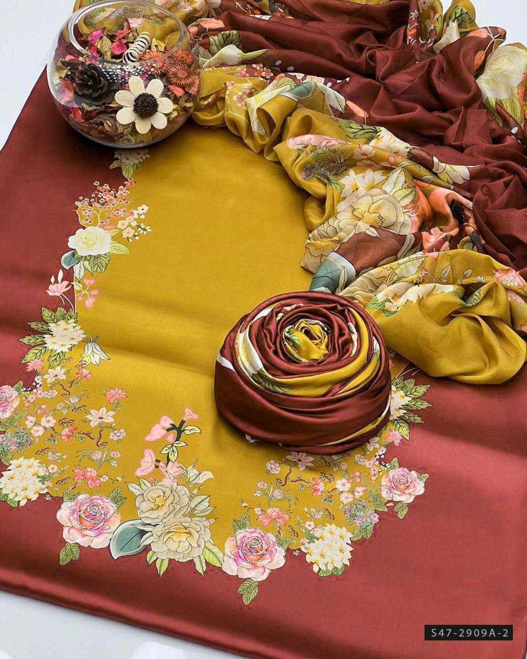 3 PC Unstitched Shamoze Silk Dress Collection