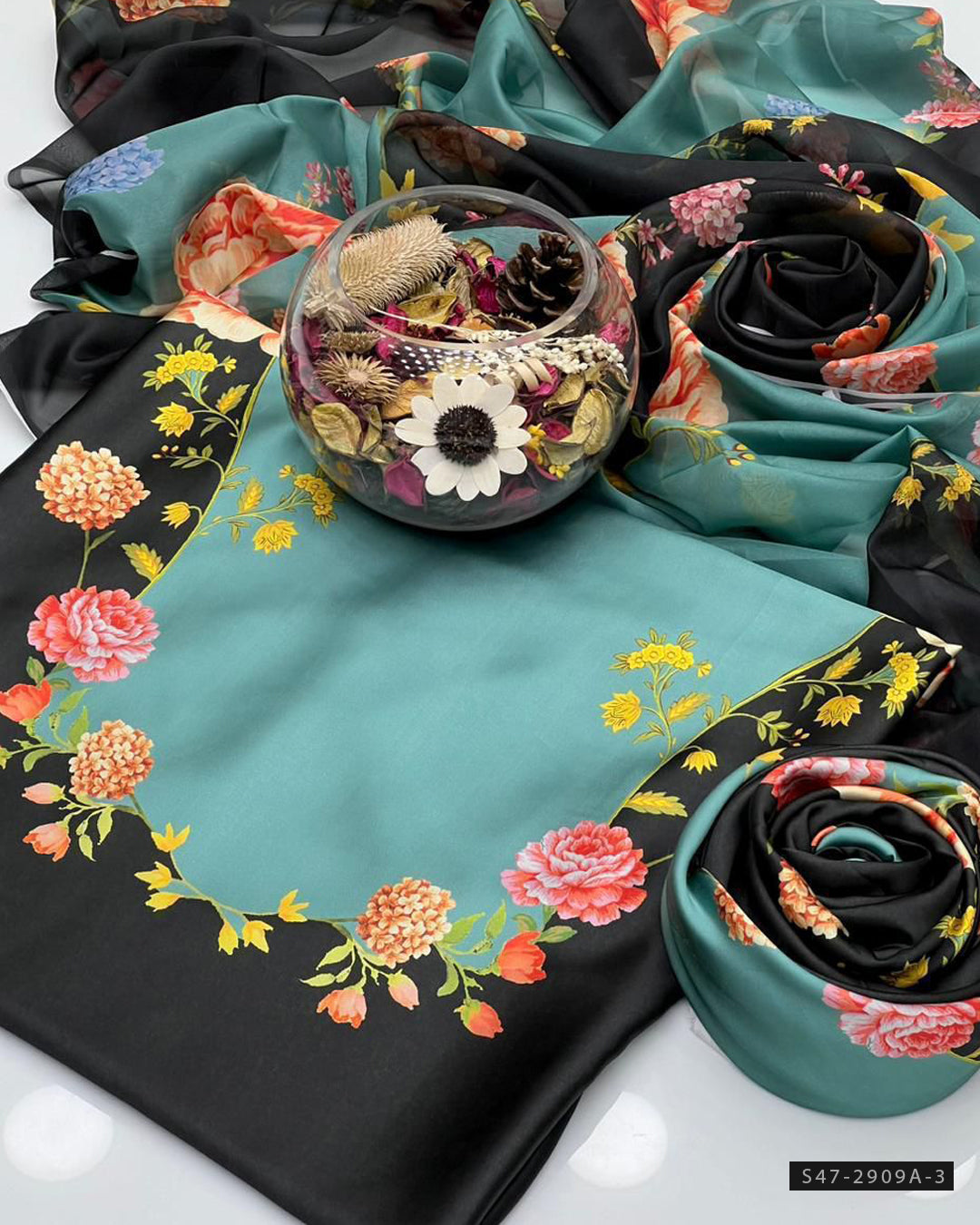 3 PC Unstitched Shamoze Silk Dress Collection